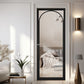 LPD Melrose Black Industrial Style Clear Glazed Internal Door - Pre Finished