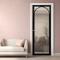 LPD Melrose Black Industrial Style Reeded Glazed Internal Door - Pre Finished