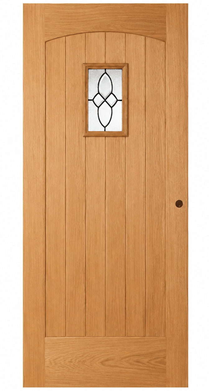 Mendes Oak Cottage External Door - Unfinished