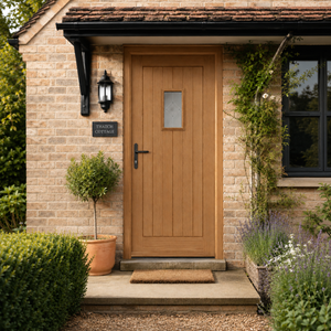 Mendes Oak Hillingdon Thermal Part L External Door - Unfinished