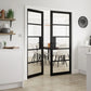 JB Kind Metro Glazed Black Industrial Style Internal Door - Pre Finished