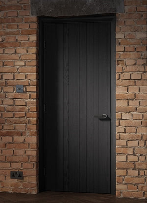 LPD Montreal Black Laminate Internal Door - Pre Finished