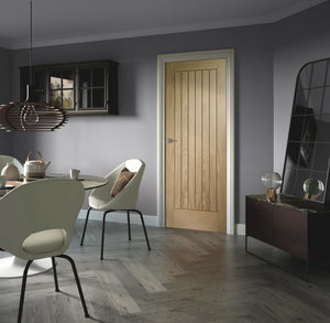 XL Joinery Suffolk Essential Internal Oak Door - Pre Finished