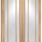 XL Joinery Worcester Oak Door Pair with Clear Glass - Unfinished