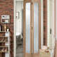 LPD Pattern 10 Clear Glazed Oak Bi-Fold Door - Unfinished
