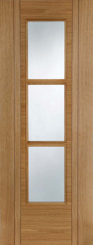 Mendes Capri 3 Light Glazed Oak Door - Pre Finished