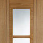 Mendes Capri 3 Light Glazed Oak Door - Pre Finished