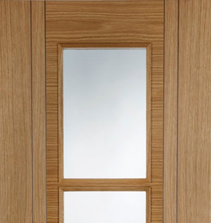 Mendes Capri 3 Light Glazed Oak Door - Pre Finished