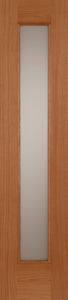 Mendes Oak Contemporary Sidelight - Unfinished