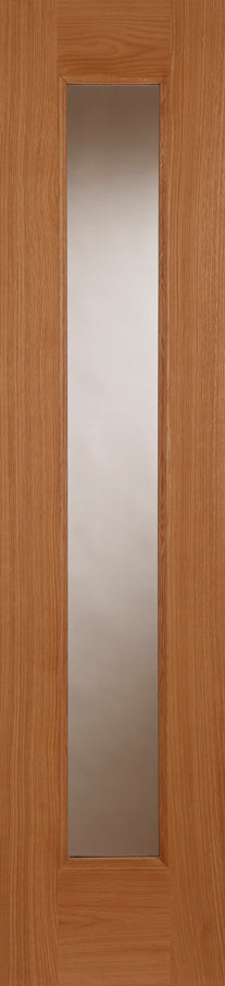 Mendes Oak Contemporary Sidelight - Unfinished