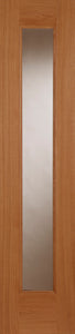Mendes Oak Contemporary Sidelight - Unfinished