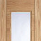 Mendes Corsica 1 Light Glazed Oak Door - Pre Finished