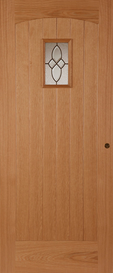 Mendes Oak Cottage External Door - Unfinished