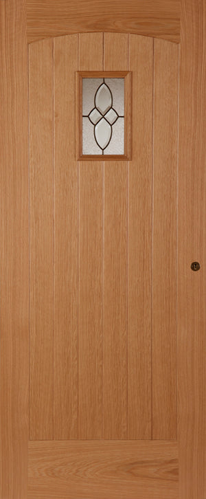 Mendes Oak Cottage External Door - Unfinished