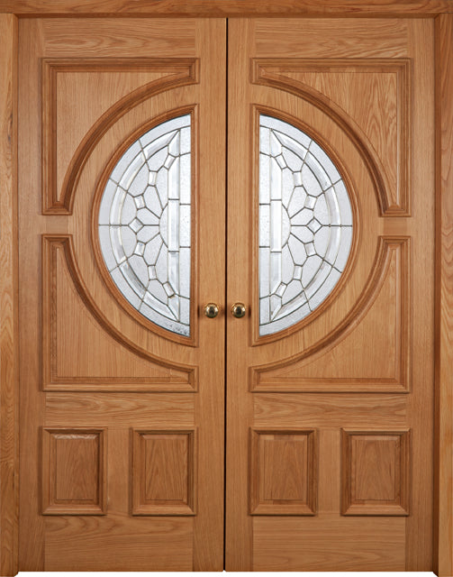 Mendes Oak Empress External Door Pair - Unfinished