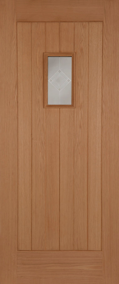 Mendes Oak Hillingdon Thermal Part L External Door - Unfinished