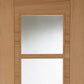 Mendes ISEO Deluxe Quarter Cut Glazed Central 4 Light - Pre Finished