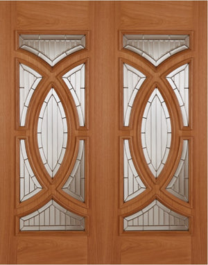 Mendes Oak Majestic External Door Pair - Unfinished