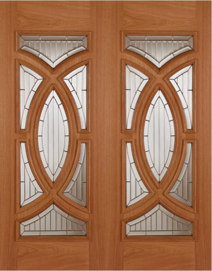 Mendes Oak Majestic External Door Pair - Unfinished