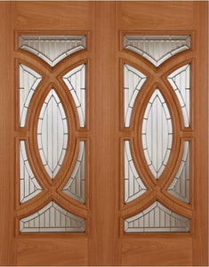 Mendes Oak Majestic External Door Pair - Unfinished