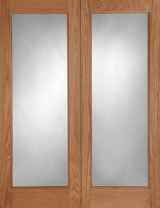 Mendes Oak Pattern 20 Door Pair - Unfinished
