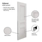 JB Kind Osborne Classic Panelled White Primed FD30 Fire Door