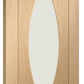 XL Joinery Pasaro Clear Glazed Internal Oak Door - Pre Finished