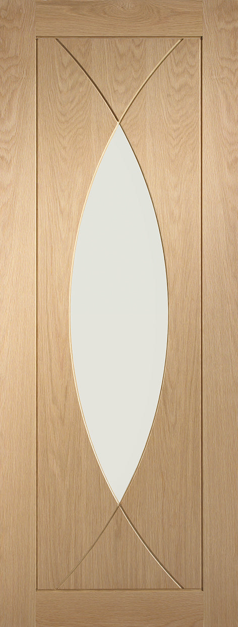 XL Joinery Pasaro Clear Glazed Internal Oak Door - Pre Finished