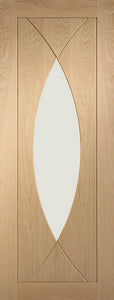 XL Joinery Pesaro Clear Glazed Internal Oak Door - Pre Finished