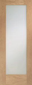XL Joinery Pattern 10 Clear Glazed Internal Oak Door - Unfinished