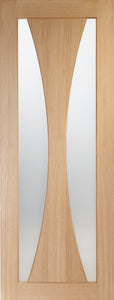 XL Joinery Verona Obscure Glazed Internal Oak Door - Unfinished
