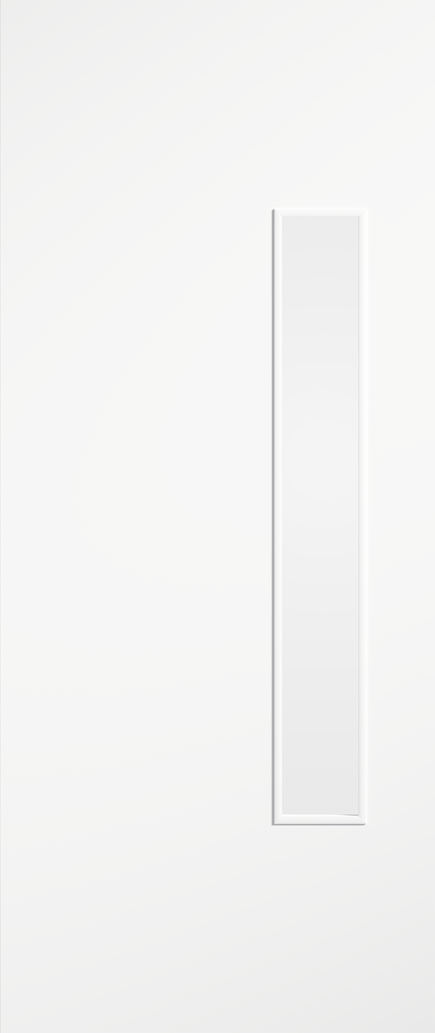 LPD White Primed Flush 18G Glazed FD30 Fire Door