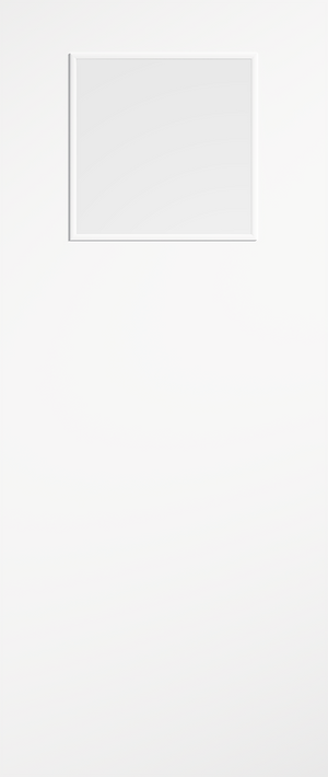 LPD White Primed Flush 1G Glazed FD30 Fire Door