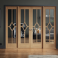 LPD Reims W8 Clear Glazed Oak Internal Room Divider - Pre Finished