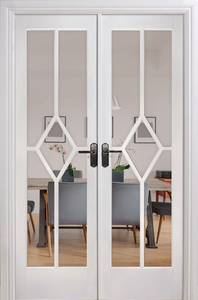 LPD Reims W4 Clear Glazed White Primed Internal Room Divider