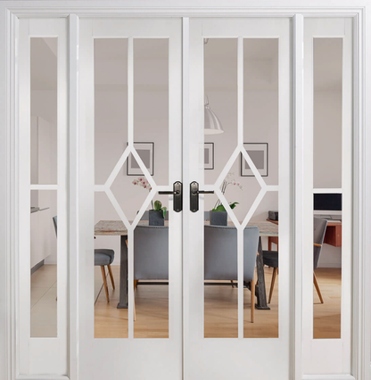LPD Reims W6 Clear Glazed White Primed Internal Room Divider