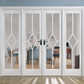 LPD Reims W8 Clear Glazed White Primed Internal Room Divider