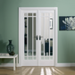 LPD Manhattan W4 Clear Glazed White Primed Internal Room Divider