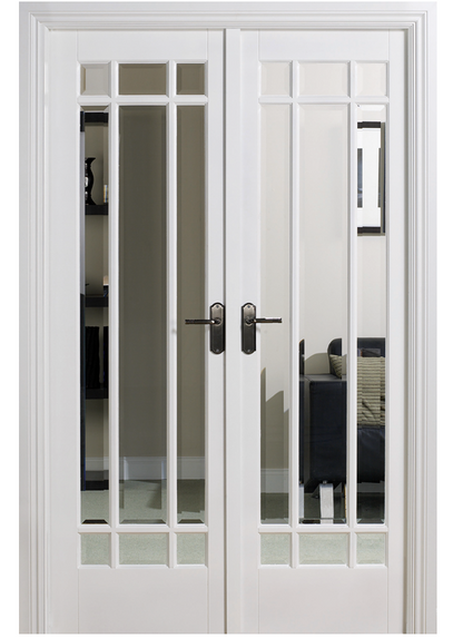 LPD Manhattan W4 Clear Glazed White Primed Internal Room Divider