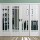 LPD Manhattan W8 Clear Glazed White Primed Internal Room Divider