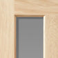 JB Kind Severn Glazed Oak Veneered Internal Door - Unfinished