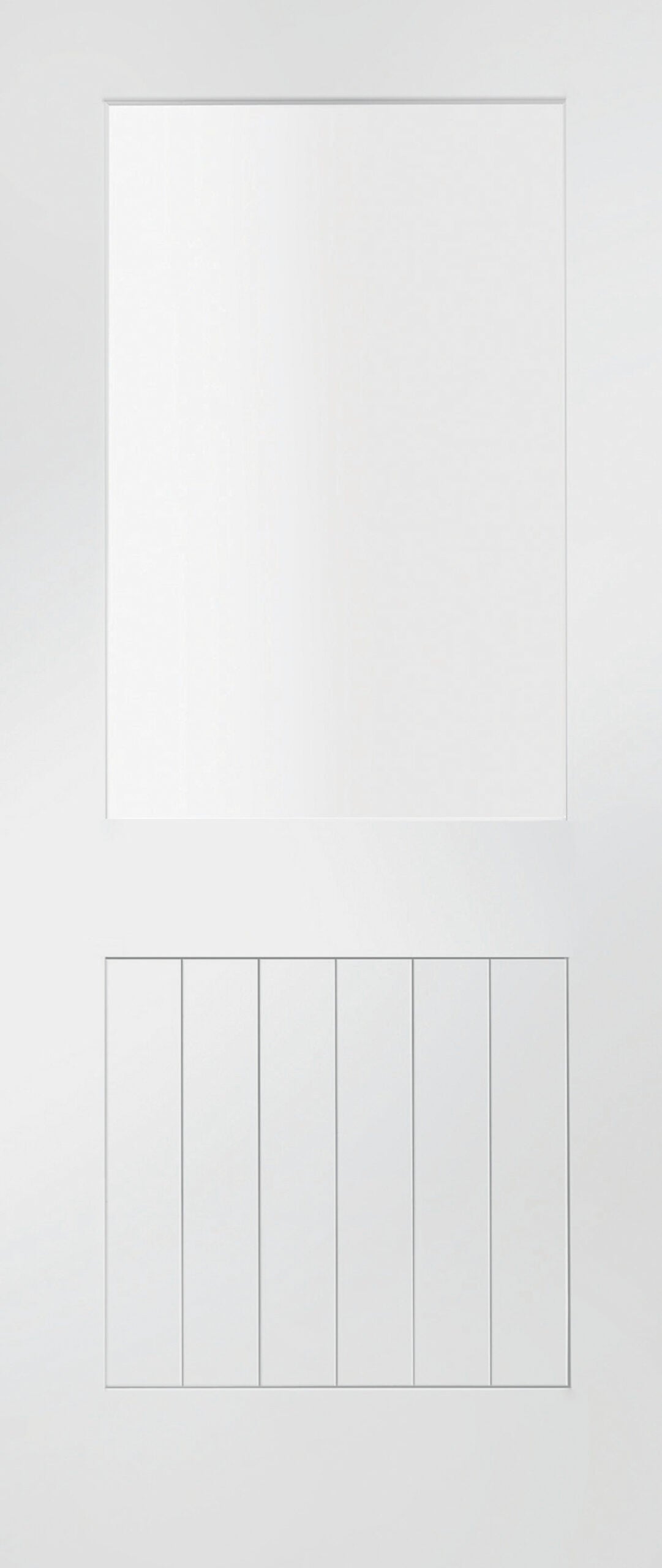 XL Joinery Suffolk Clear Glazed White Primed Internal Door