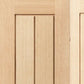 JB Kind Thames Oak Veneered Bi-Fold Door - Unfinished