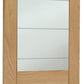 XL Joinery Palermo Essential 2XG Oak Door with Clear Etched Glass - Unfinished