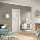 XL Joinery DX Obscure Glazed White Primed Internal Door