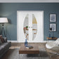 XL Joinery Salerno Door Pair with Clear Glass White Primed