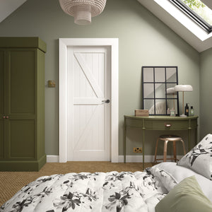 XL Joinery Cottage White Primed Internal Door