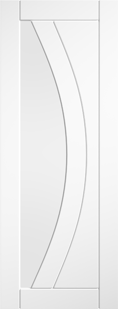 LPD Girona Clear Glazed White Primed Internal Door