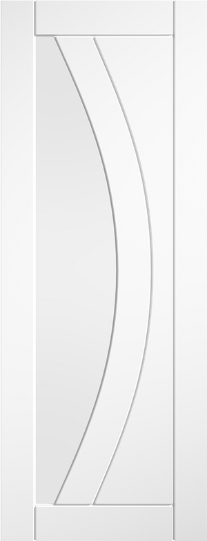 LPD Girona Clear Glazed White Primed Internal Door