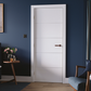 LPD Horizontal Four Line White Primed FD30 Fire Door